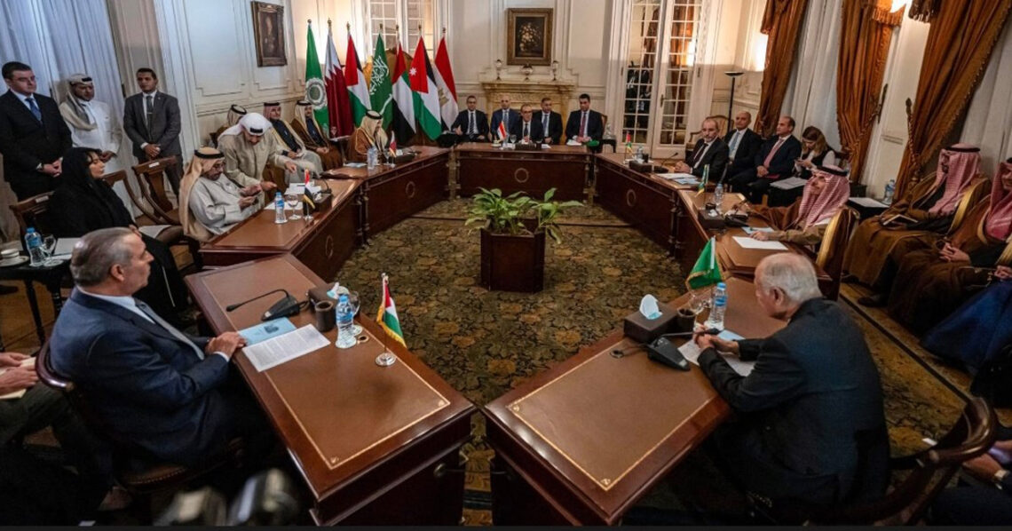 الاجتماع السداسي العربي: نرفض نهجير الفلسطينيين وحل الدولتين طريق السلام الوحيد