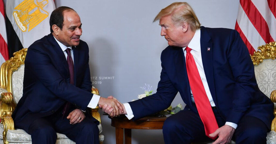 السيسي لترامب: نُعول على دوركم في التوصل لاتفاق سلام ينهي الصراع بين إسرائيل والفلسطينيين