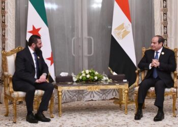 الرئاسة المصرية تكشف تفاصيل أول لقاء بين السيسي وأحمد الشرع