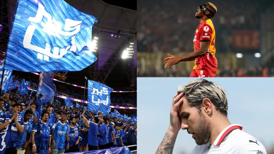 موسم الصدمات .. أوسيمين يرفض عرض الهلال ولاتسيو يُفسد خطة “ثيو ” البديلة!