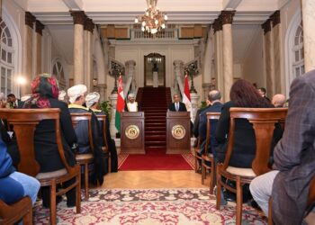 مؤتمر صحفي مشترك في ختام أعمال الدورة الـ 16 للجنة العُمانية المصرية المشتركة بالقاهرة